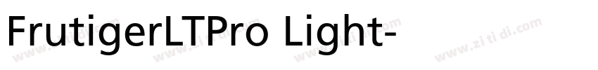 FrutigerLTPro Light字体转换